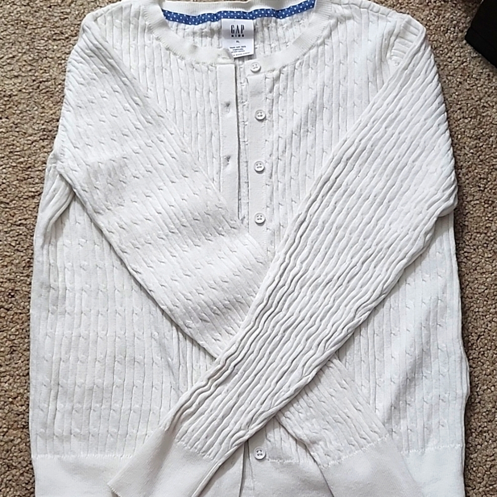 Gap kids white sweater